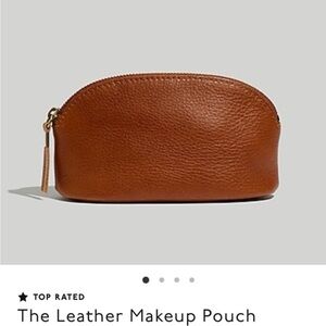 NEW Madewell Leather Makeup Pouch